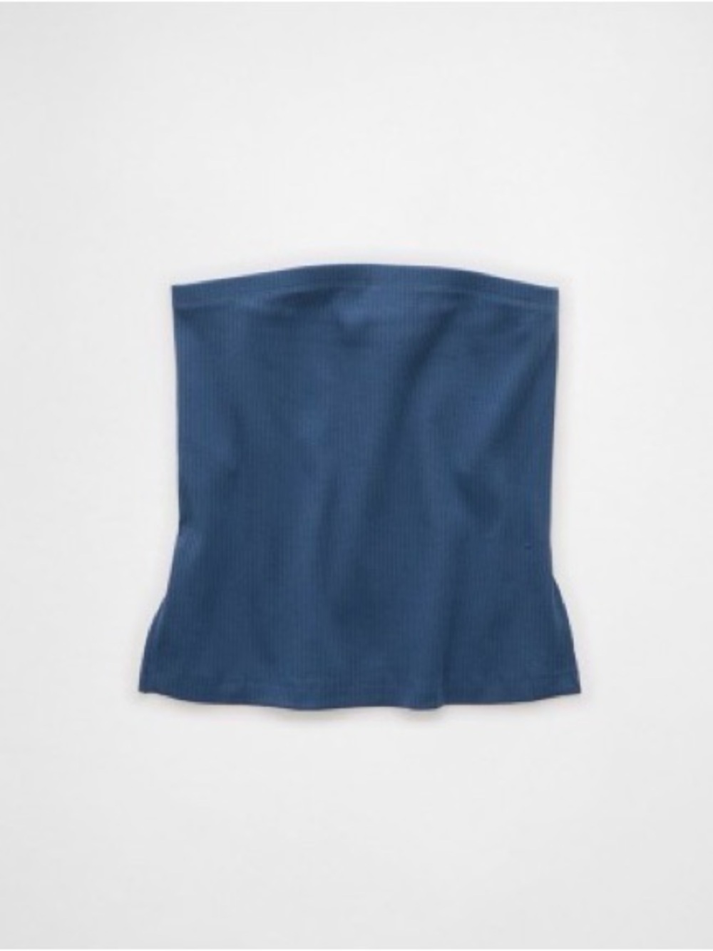 American Eagle Ribbed Strapless Navy Blue Tube top
